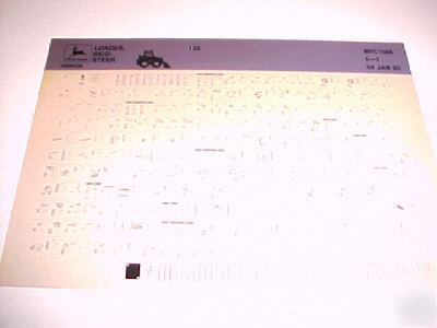 John deere 125 skid steer loader parts microfiche catal