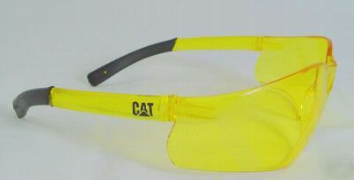 New caterpillar safety yellow clear glasses cat brand 
