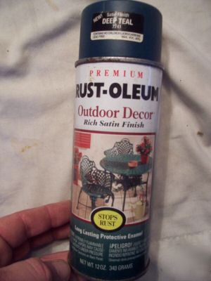 New deep teal 7741 satin rustoleum spray paint enamel 