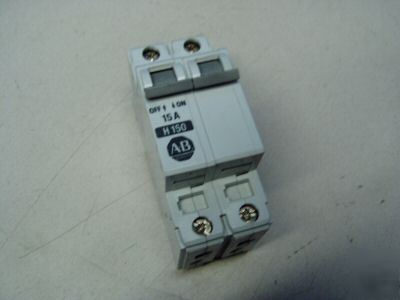 Allen bradley 2P 15A circuit breaker 1492-CB2 H150