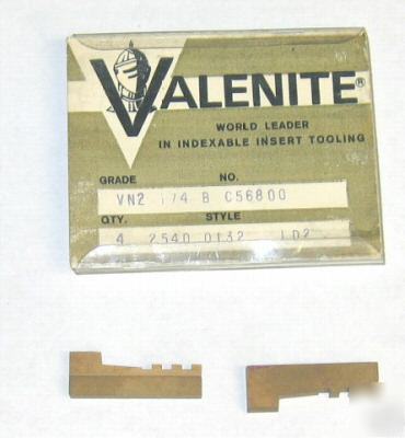 Carbide inserts valenite rare special 2540 0132 LD2 VN2