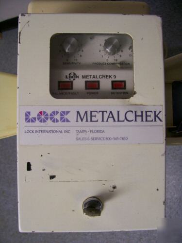 Lock METALCHEK9 metal detector tablet capsule rejection