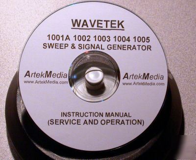 Wavetek 1001A 1002 1003 1004 1005 ops & service manual