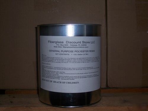 Resin gp polyester resin one gallon & hardener