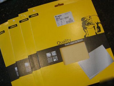  mirka gold FINE180 grit sandpaper 9X11 20 sheets 