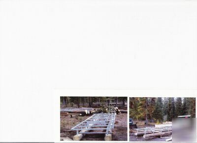 Farmhawk portable bandsawmill cut lumber one man 