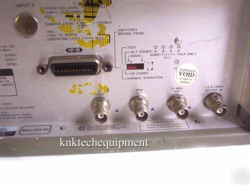 Hp 5350B 10 hz- 20 ghz microwave counter opt/ 001 H03