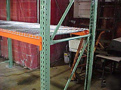 New pallet rack beams 96 x 4 5000 cap 8 foot tear drop 