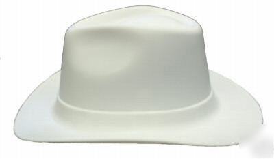 New white western cowboy style hardhat hard hat osha - 