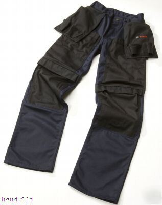 Bosch workwear mens work trousers + holsters 32