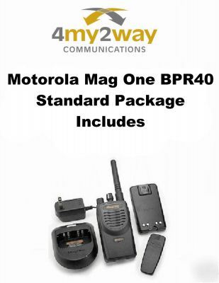 Motorola mag one BPR40 8CH 4W ufh (nimh) portable radio