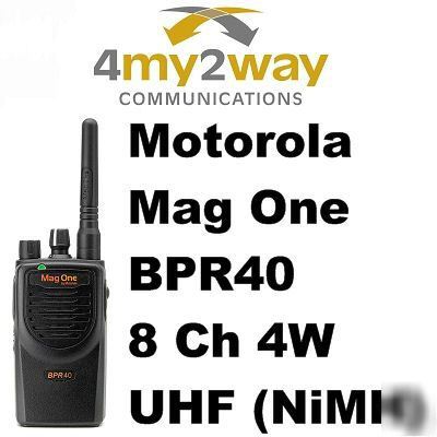 Motorola mag one BPR40 8CH 4W ufh (nimh) portable radio