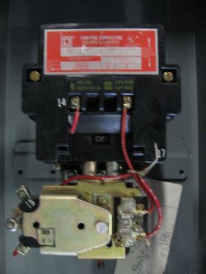 Square d lighting contactor class 8903 100A mech held