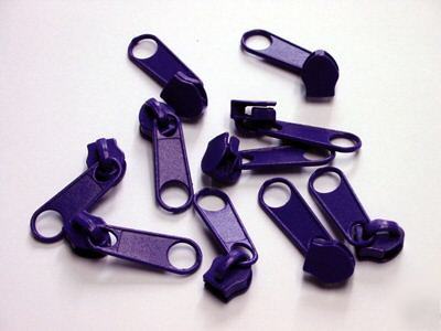 #5 nylon coil zipper sliders long-pull (559) purple 100