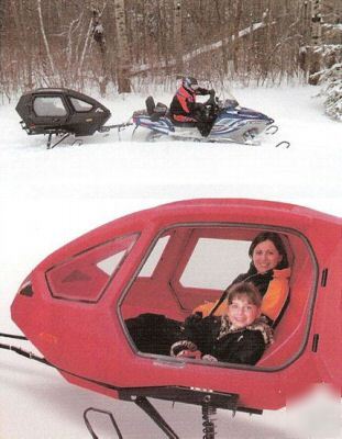 Atv & snowmobile coach / human pod skiis snow or tires