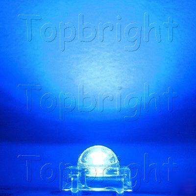 100 pc 5MM 5-chips 0.5W blue superflux led 100MA 30KMCD