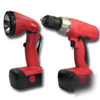 14.4V 3/8IN. driver drill kit with flashlight, 2 batter