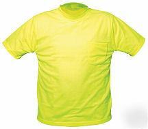 Ansi osha traffic safety tow t-shirt lime yellow 4XL