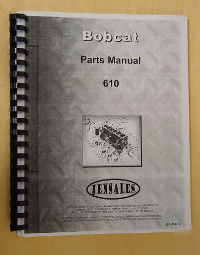 Bobcat 610 parts manual (bc-p-610)