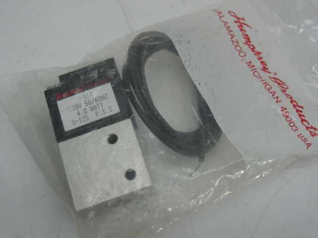 Humphrey 310 direct acting solenoid valve 0-125 psi