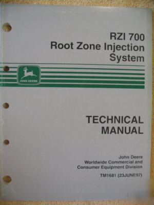 John deere rzi 700 RZI700 root injection system manual
