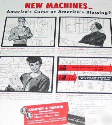 Kearney & trecker milwaukee machine tools -4 1947 ads