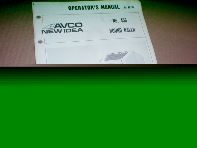 New idea 456 round baler operator manual