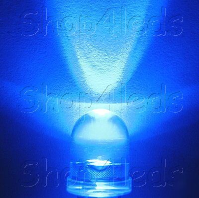 New 200 pcs 10MM 40Â° 5-chips blue led 100MA 130,000MCD 