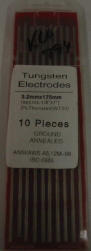 New tungsten electrodes 1/8
