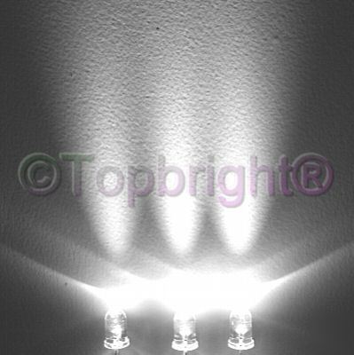 200X ultrabright white led 5MM 27,000MCD free r&s/h