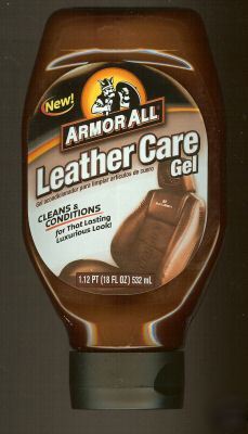 Armor all leather care gel 18 oz - lot of 6 bottles 