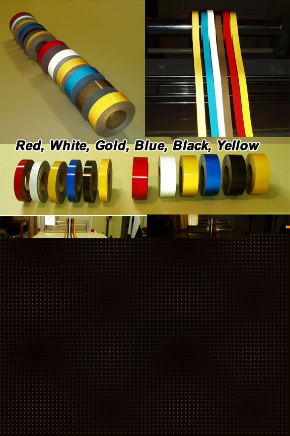Red reflective pinstriping tape 1/2