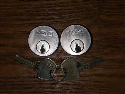 2 sargent cyl w/keys (locksmith service/retail/store)