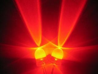 500PCS 10MM ultra bright red led w/ 55 deg 20,000MCD