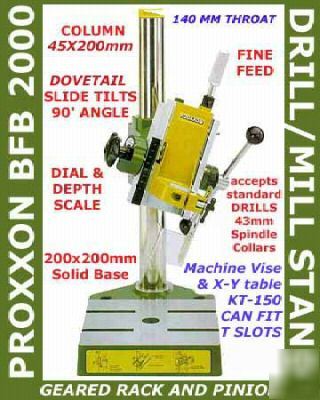 Proxxon 20000 mill drill stand fit KT150 compound table