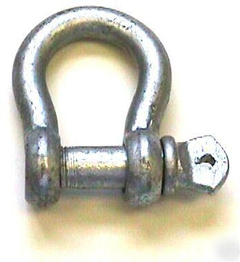5 screw pin anchor shackles, 1/2