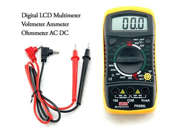 Digital lcd multitester multimeter meter ohms volts us