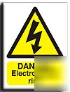 Electrocution risk sign-s. rigid-200X250MM(wa-052-re)