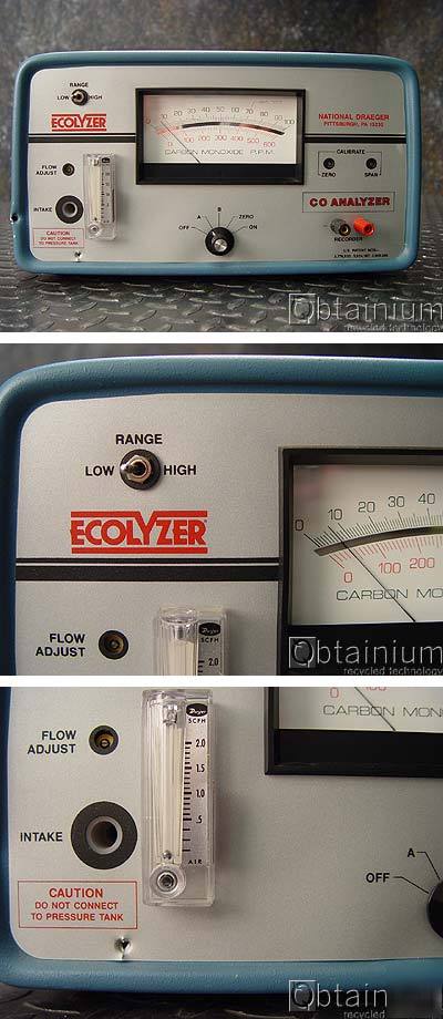 National draeger co analyzer ecolyzer gas tester 