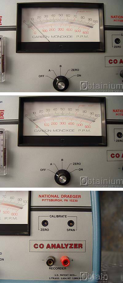 National draeger co analyzer ecolyzer gas tester 