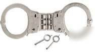 Peerless handcuffs hinged MODEL3002 nickel/bla finish