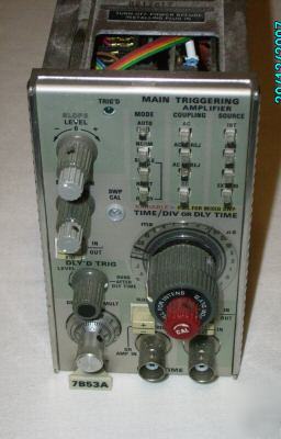 Tektronix 7B53A oscilloscope main triggering amplifier