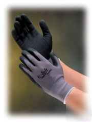 Nitrile foam coated nylon work glove, large, lot of 3