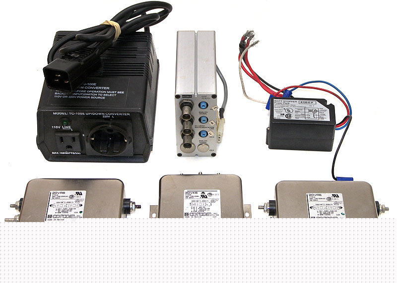 Lot 6 fiber optic transmitter / tyco power line filter