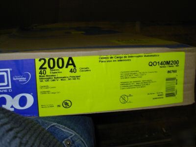 New square d qo QO140M200 load center breaker panel