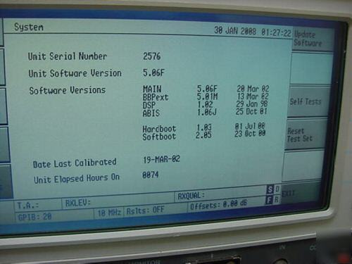 Raycal 6113E gsm base station tester