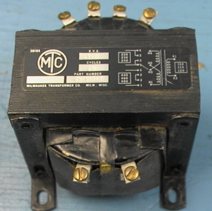 100VA machine control transformer 4XX/2XX--1XX volts