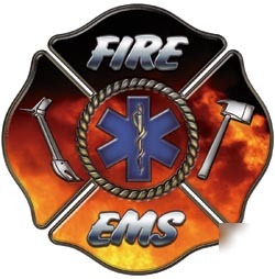 Firefighter decal reflective 12