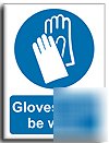 Gloves must be worn sign-s.rigid-300X400(ma-018-rm)