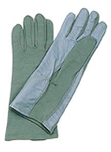 Military spec leather flight gloves olive drab size 7 s
